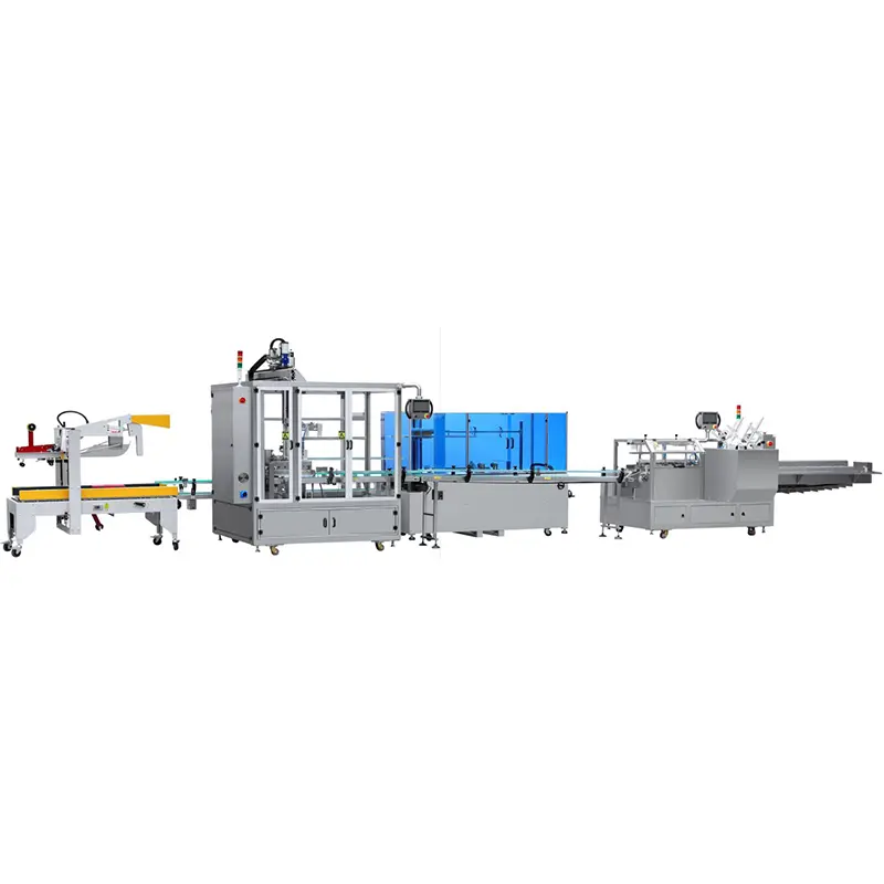 China HRD550LQ CARTONING AND CASE PACKING PRODUCTION LINE Suppliers, Factory