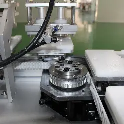 Best HRD-GZQD-400 AIR CUSHION BB CREAM FILLING & LABELING MACHINE(4 filling heads and automatic labeling ) Manufacturers, Supplier
