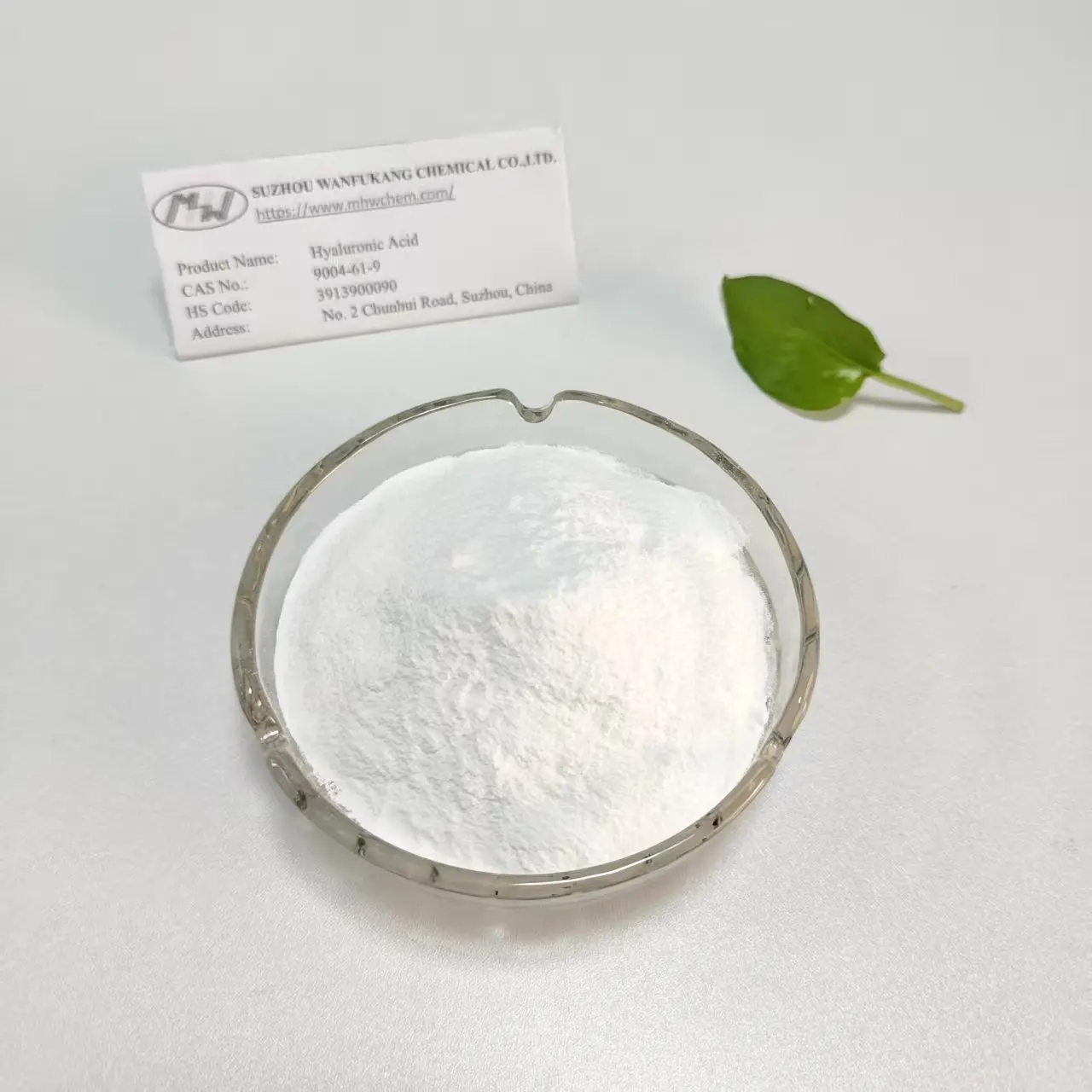 China Functional Food Ingredient Hyaluronic Acid CAS No. 9004-61-9 Supplier, Products