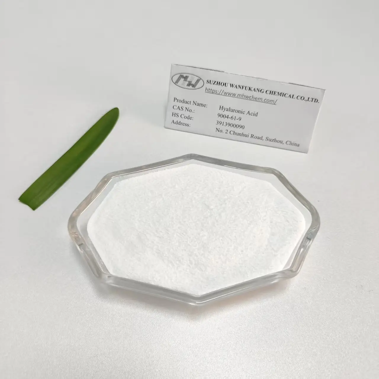 China Functional Food Ingredient Hyaluronic Acid CAS No. 9004-61-9 Supplier, Products