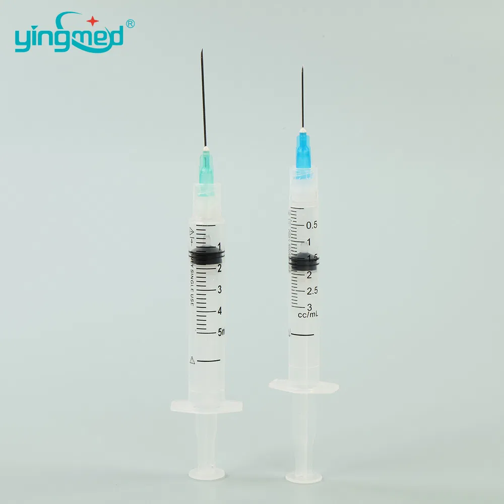 Plástico Médico Descartável Médico 1ml 3ml 5ml 10ml 20ml Seringa 1cc 3cc 5cc 10cc 20cc Seringas com Agulha
