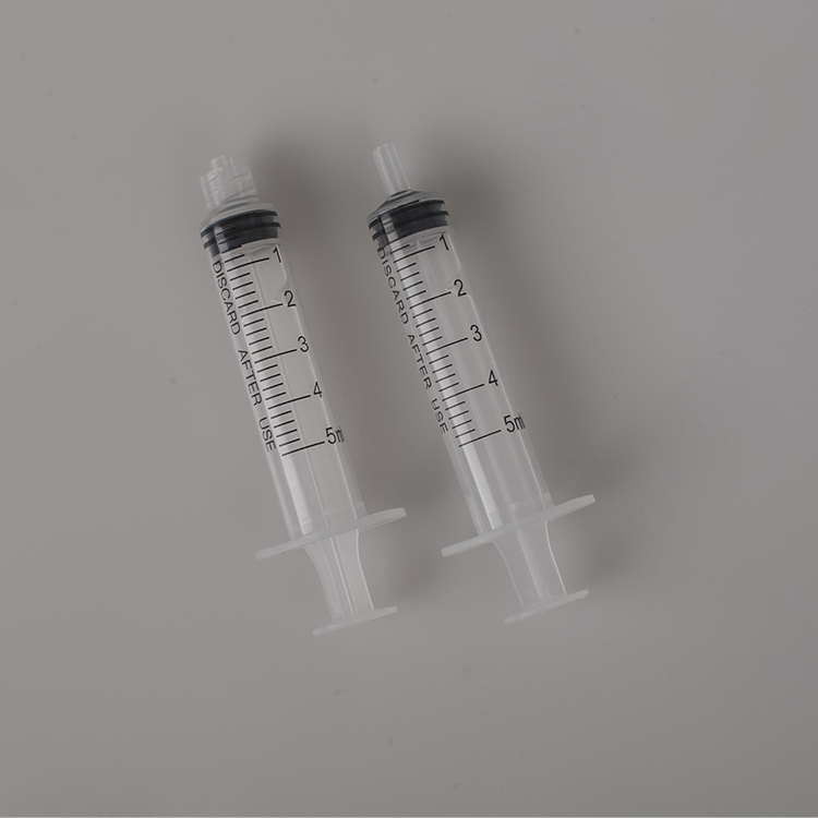 Seringa Hipodérmica Estéril para Uso Único, Seringa Descartável com Agulha, Injetor Descartável 5 Ml