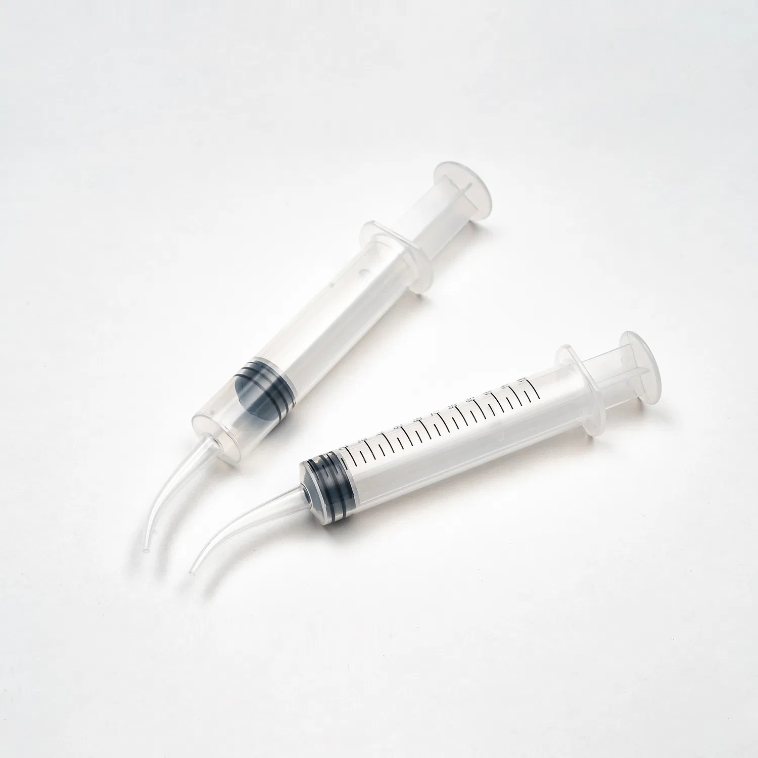 12ml Seringa de Irrigação Descartável Odontológica com Ponta Curvada para Impressão