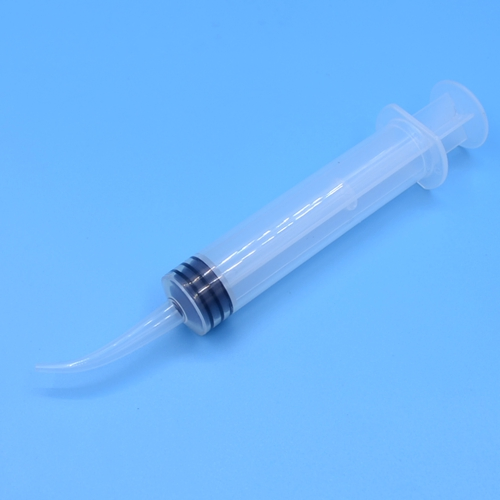 12ml Seringa de Irrigação Descartável Odontológica com Ponta Curvada para Impressão
