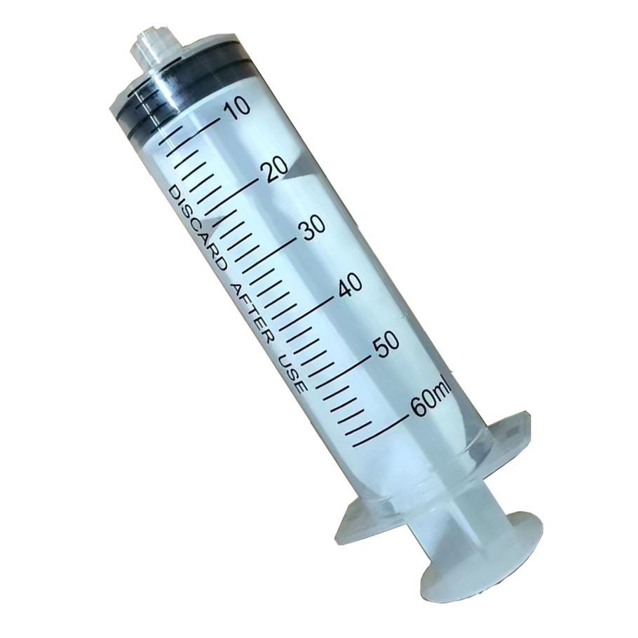 Seringa Descartável para Injetor Médico 50ml/60cc Sem ou com Agulha Hipodérmica