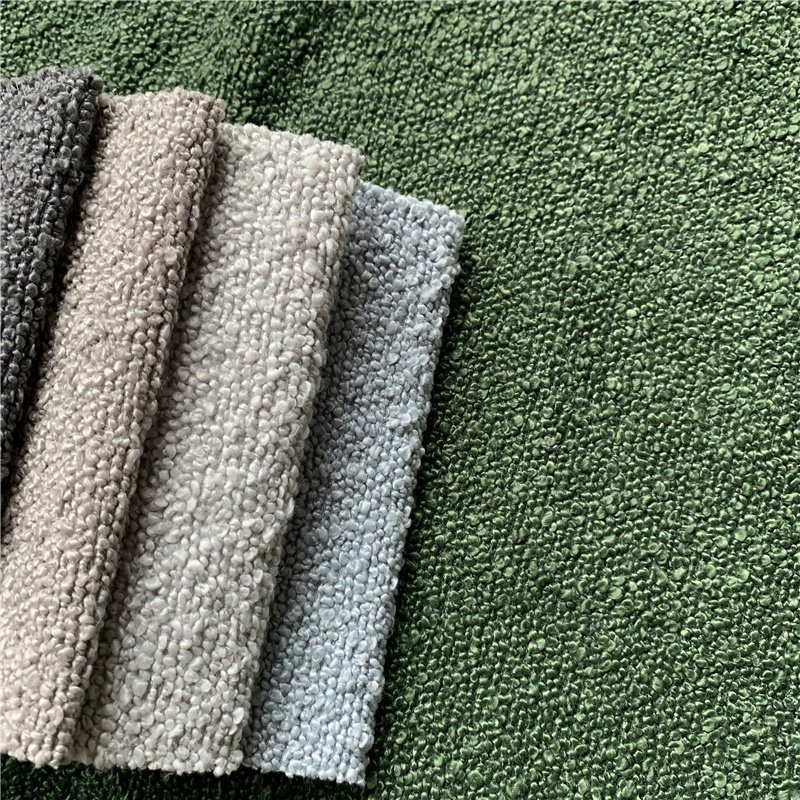 Hot Outdoor Fabric Boucle Woven Decorative Upholstery Polyester Fabric for Furniture Sofa Chair Home Textile