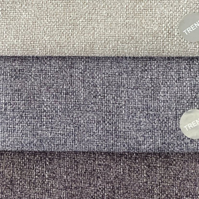 China Home Textile Upholstery Decorative 100% Polyester Curtain Sofa Furniture Cushion Plain Dyed Fabric