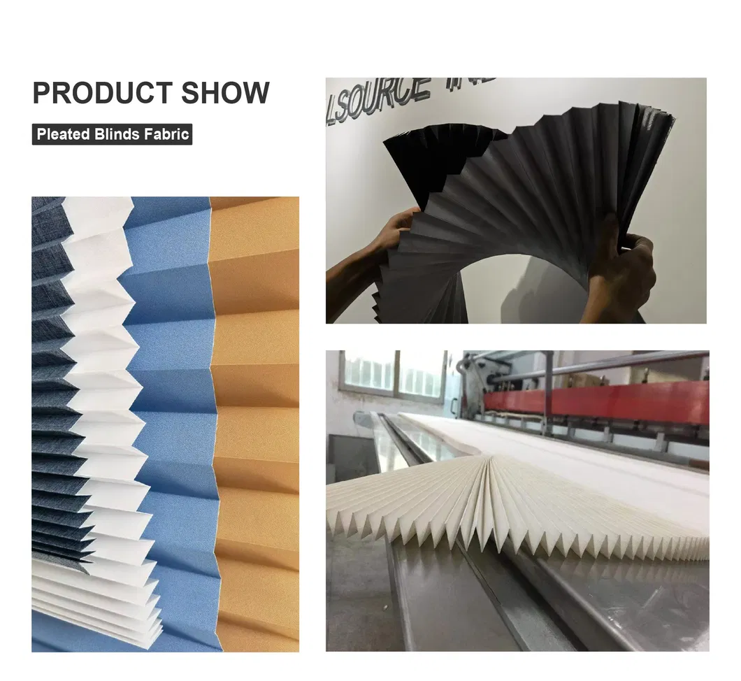 Pleated Blinds Fabric Detail