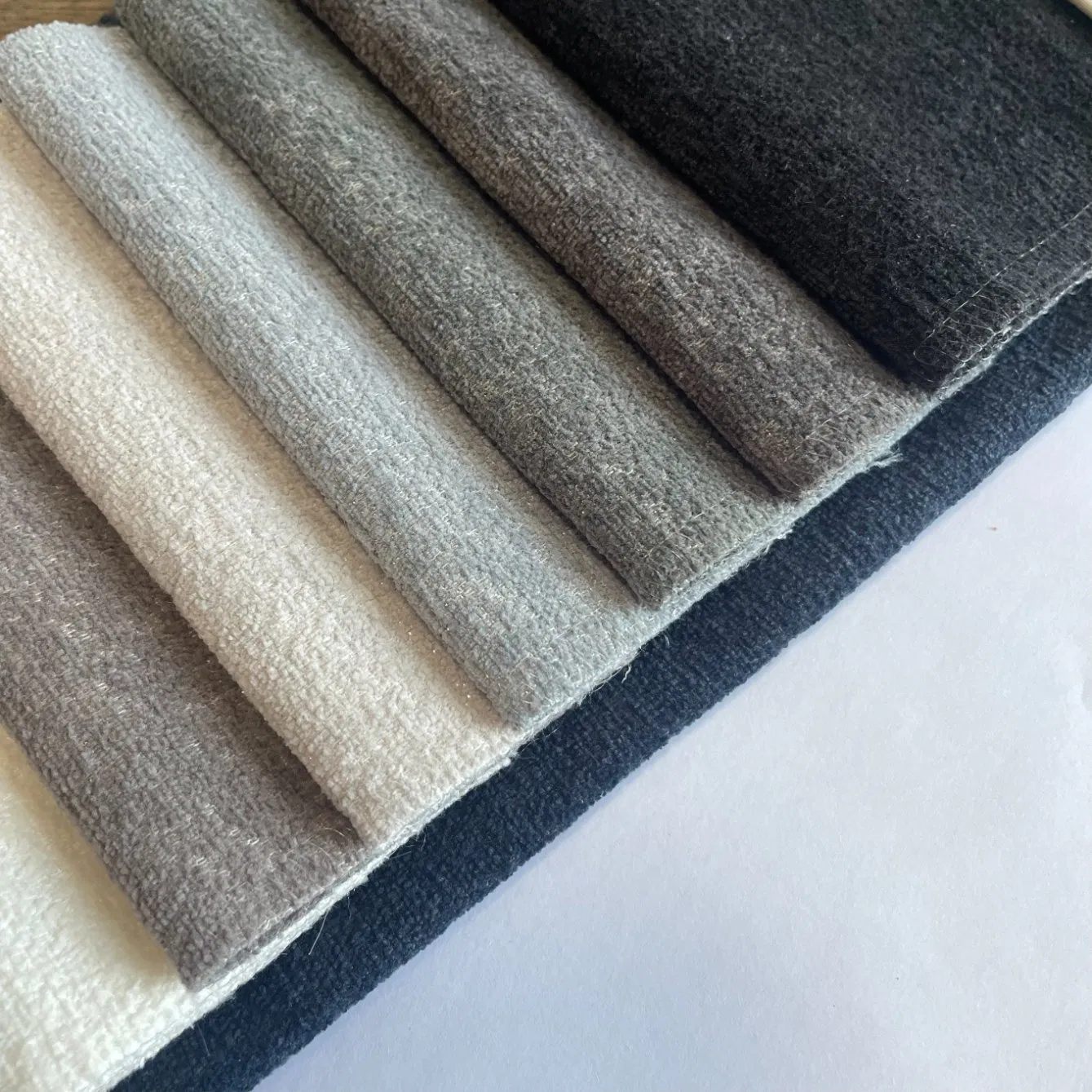 Dull Polyester Chenille Sofa Furniture Fabric for Bedding Couch Upholstery Cloth Decorative Material