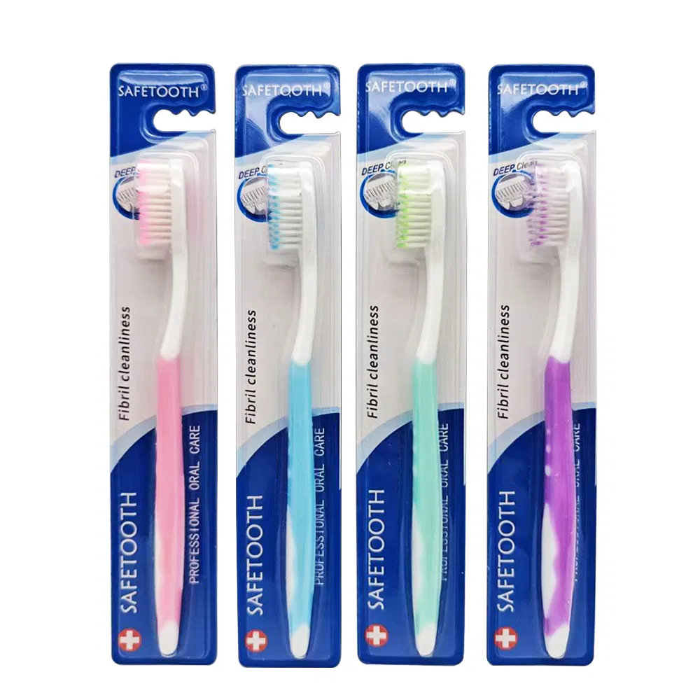 Eco-Friendly Compostable Nylon Bristles Toothbrush Plastic Handle Personalized for Adults Home Use