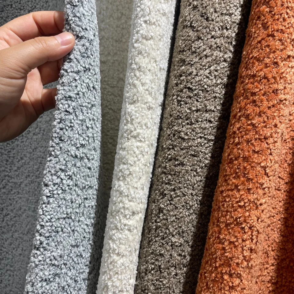 Woven Teddy Fabric Polyester Furniture Cloth Upholstery Material Decorative Fabric