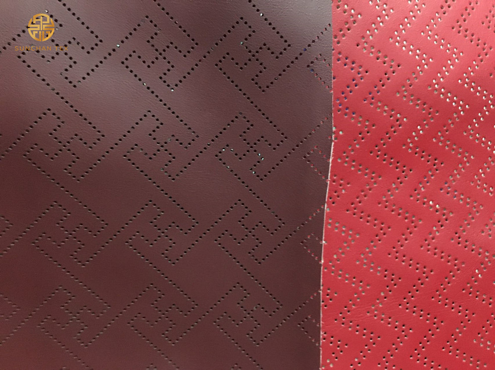 Premium Decorative Carving Leather Fabric for Stylish Sofa Upholstery