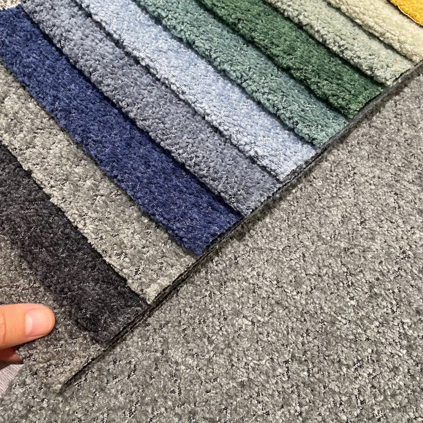 Woven Teddy Fabric Polyester Furniture Cloth Upholstery Material Decorative Fabric