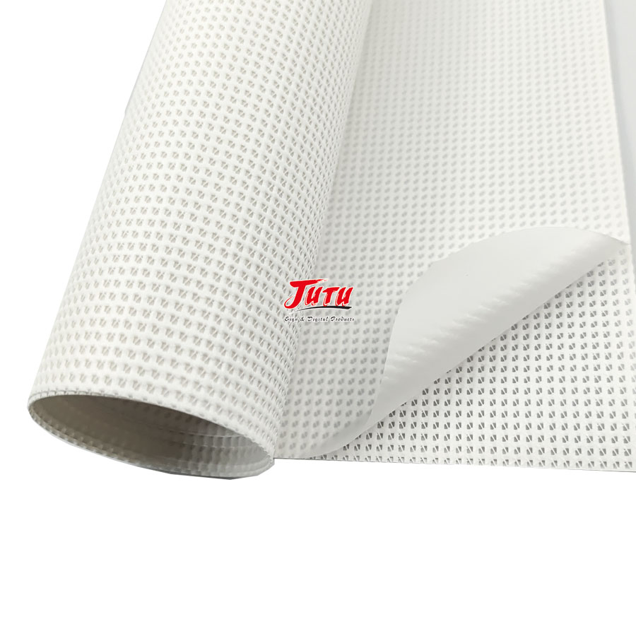 Weather-Resistant Transparent PVC Coated Mesh Fabric for Outdoor Use