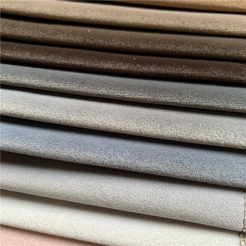 High Competitive Price Decorative Fleece Velvet Polyester Woven Fabric for Upholstery Furniture Chair Sofa Home Textile Without MOQ