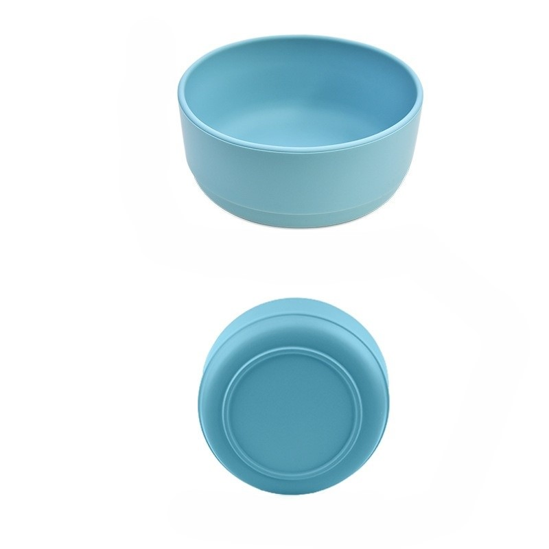 Silicone Baby Feeding Bowl with Lid Spoon and Eco-Friendly Design