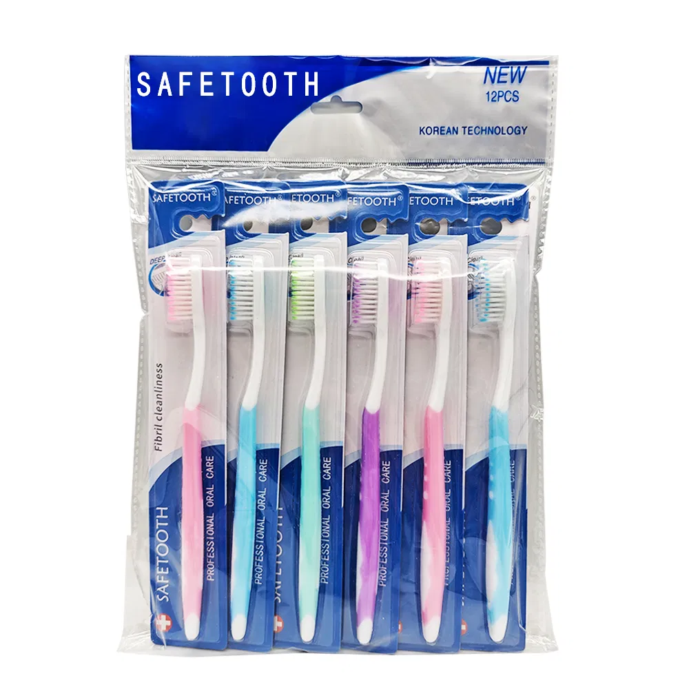 Eco-Friendly Compostable Nylon Bristles Toothbrush Plastic Handle Personalized for Adults Home Use