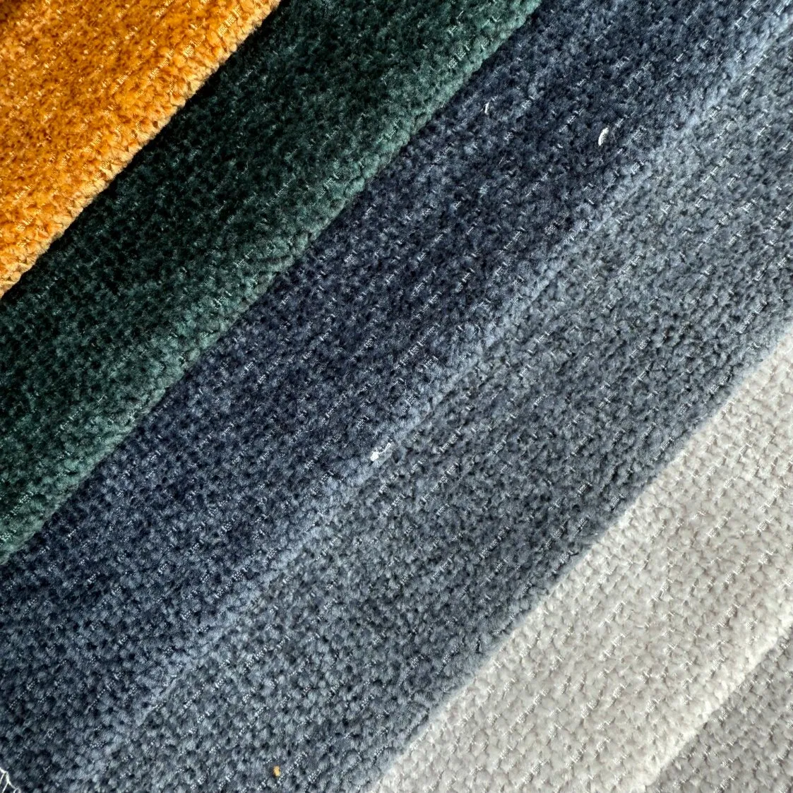 Two Tones New Polyester Plush Woven Furniture Fabric Sofa Decorative Material Upholstery Fabric