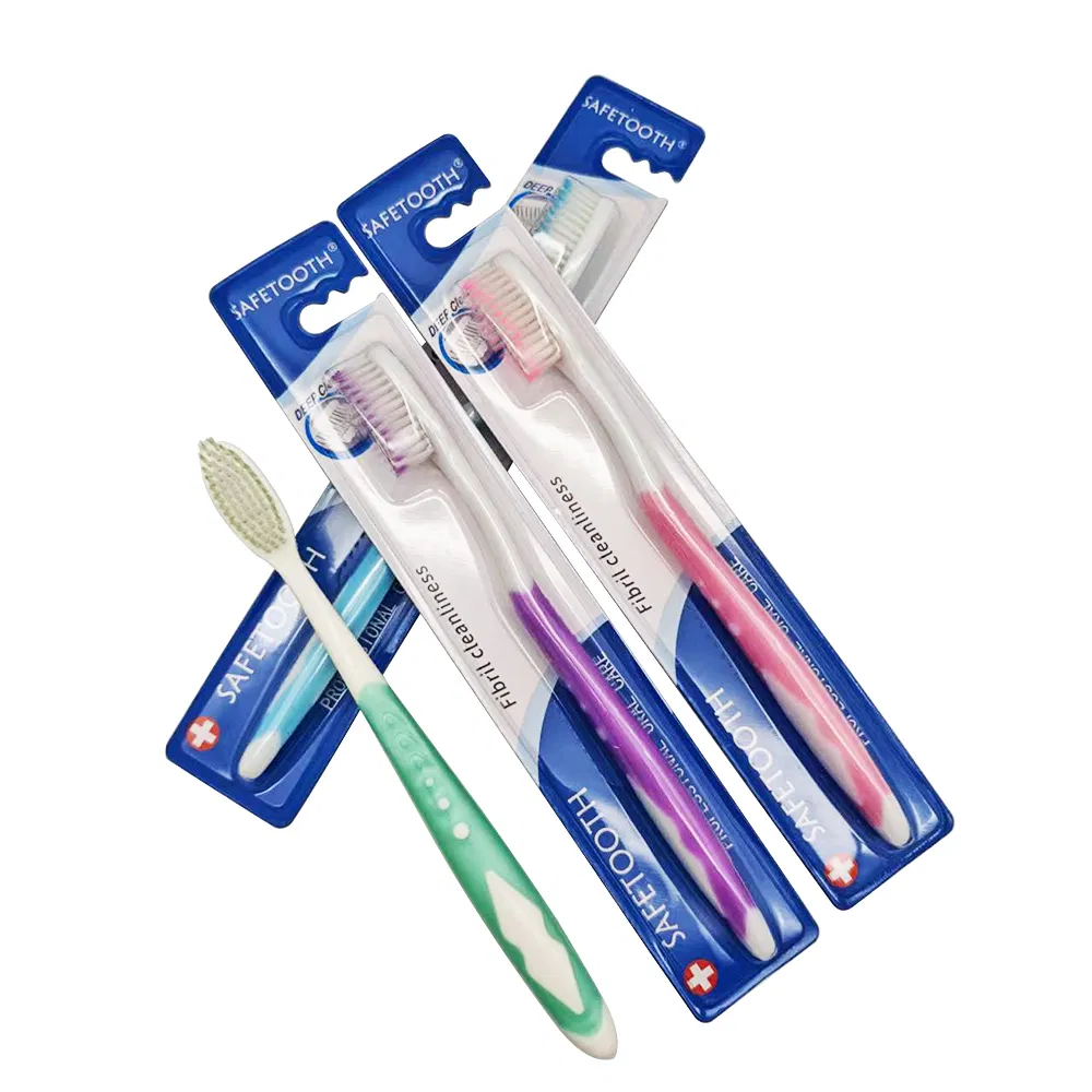 Eco-Friendly Compostable Nylon Bristles Toothbrush Plastic Handle Personalized for Adults Home Use