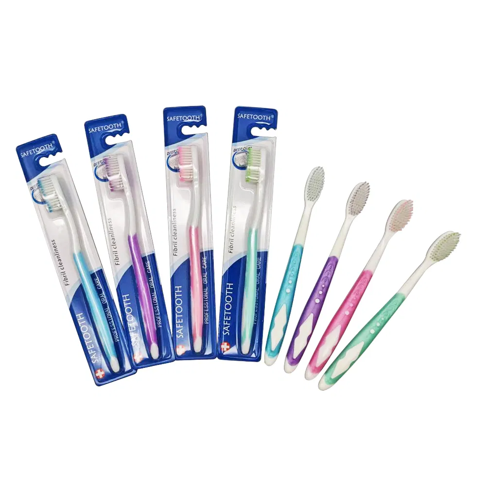 Eco-Friendly Compostable Nylon Bristles Toothbrush Plastic Handle Personalized for Adults Home Use