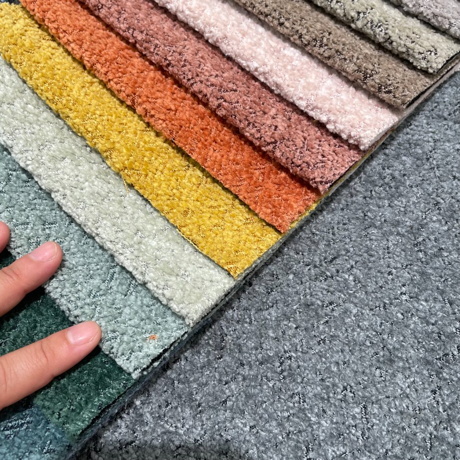 Woven Teddy Fabric Polyester Furniture Cloth Upholstery Material Decorative Fabric