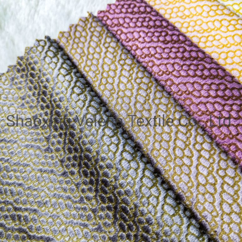 Hot Sale Polyester Holland Velvet with Gold Foil Textile Upholstery Furniture Fabric for Sofa and Curtain Decorative Fabrics
