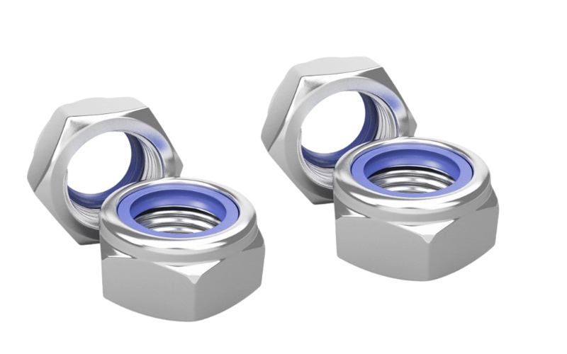 flanged nyloc nuts
