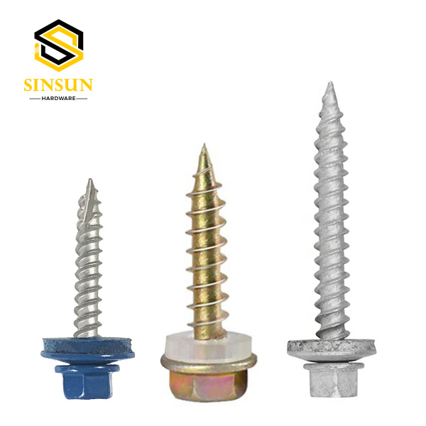 Self Tapping Metal Roofing Screws With Rubber washer