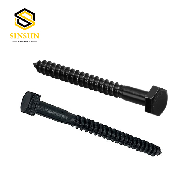 Black Oxide & E-Coated Lag Screws