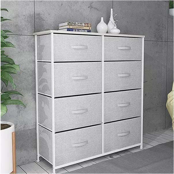 Home Storage Organizer Customized Modern Fabric Cloth Underwear Cabinet Dresser Storage Tower with 6 Drawers