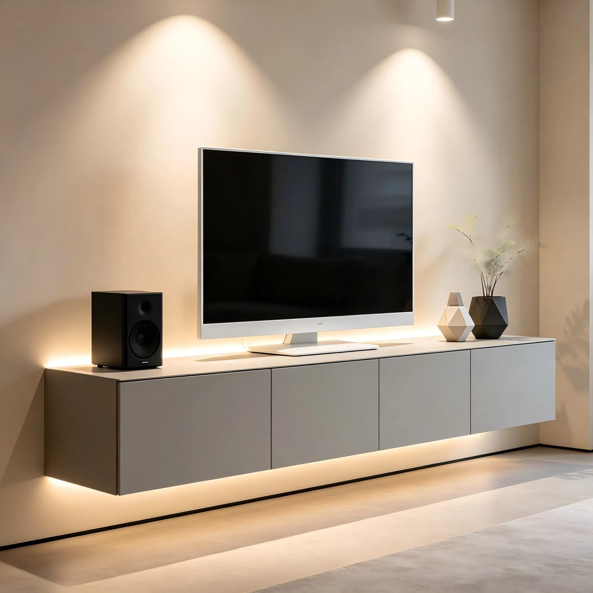 China Floor-Standing Anbangni / OEM Brand Available Modern Luxury Style Media Console