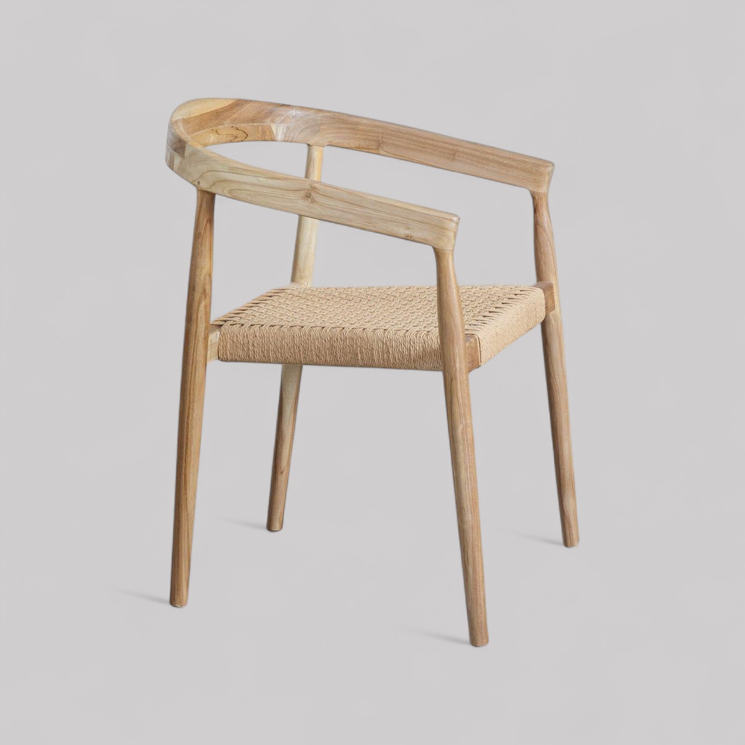 Solid Teak Chair View 2