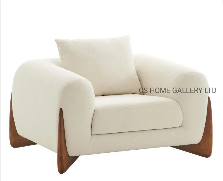 Modern Luxury Italian Style Sectional L Shape Sofa Living Room Furniture Set Detail View