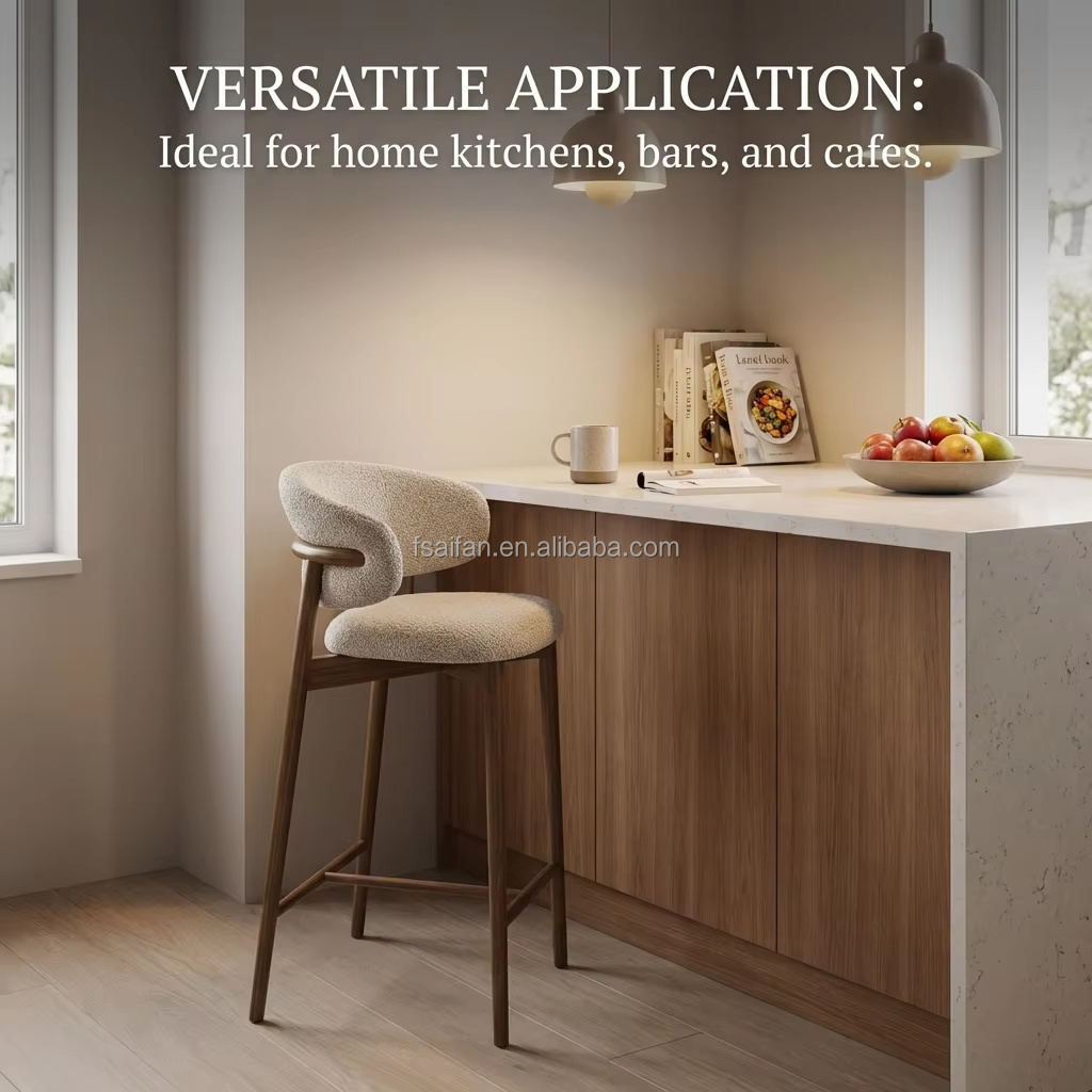 Modern Bar Stools For Kitchen Island, Luxury Velvet Counter Height Chairs With Backs, Breakfast Bar Stools For Home &amp; Commercial