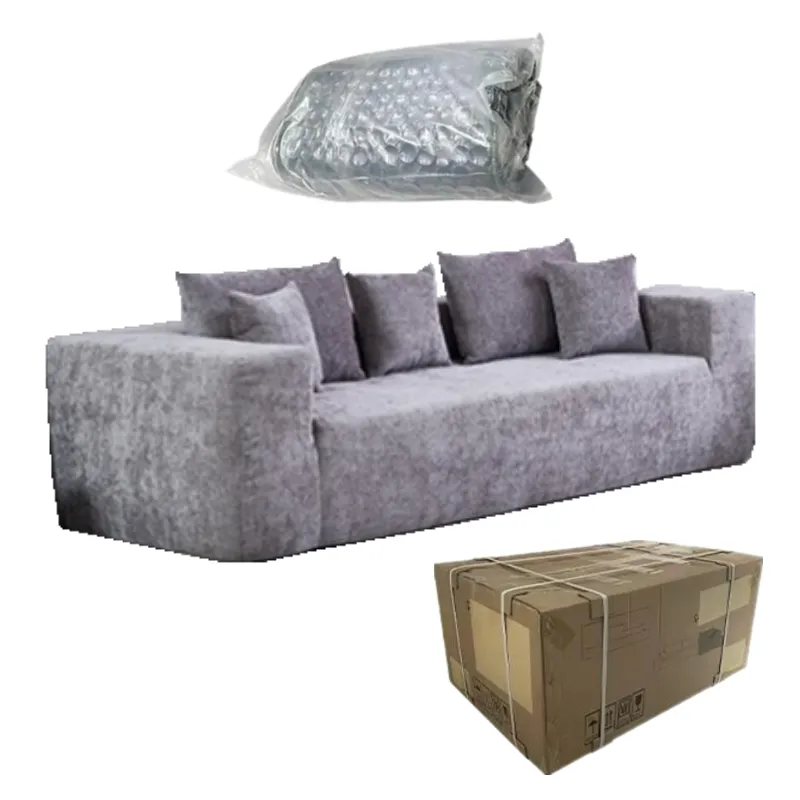 New Arrival Vacuum Compression Pack Couches Sectional 2 3 Seat Compress Sofa in Box