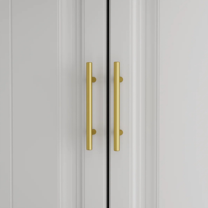 Customised Full-length Mirror For Modern Bedroom Wardrobes 3-in-1 Storage And Dressing Unit Custom Furniture Supplier