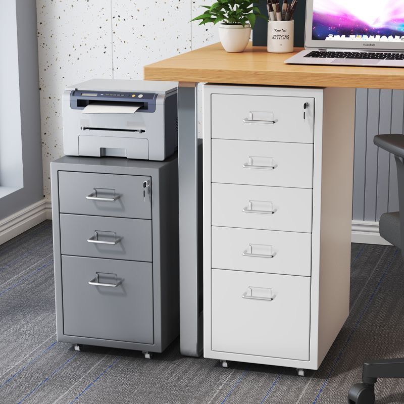 Space-Saving Modern 3-Drawer Dresser with Black Steel Construction Durable No Sagging No Tilting for Bedroom &amp; Warehouse Use