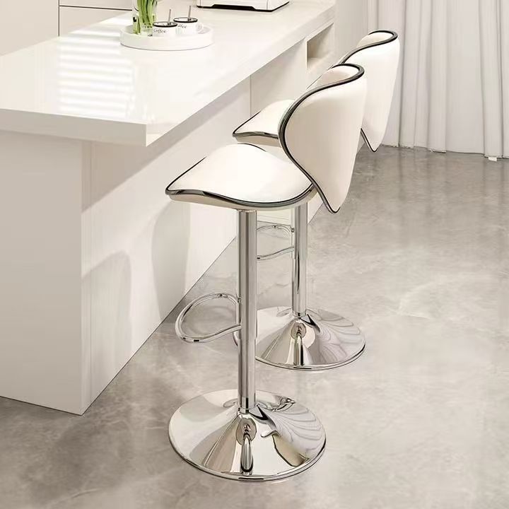 Contemporary Modern Casual Bar Stool Adjustable High Chair for Home Kitchen Dining Hotel Use in Living Room School