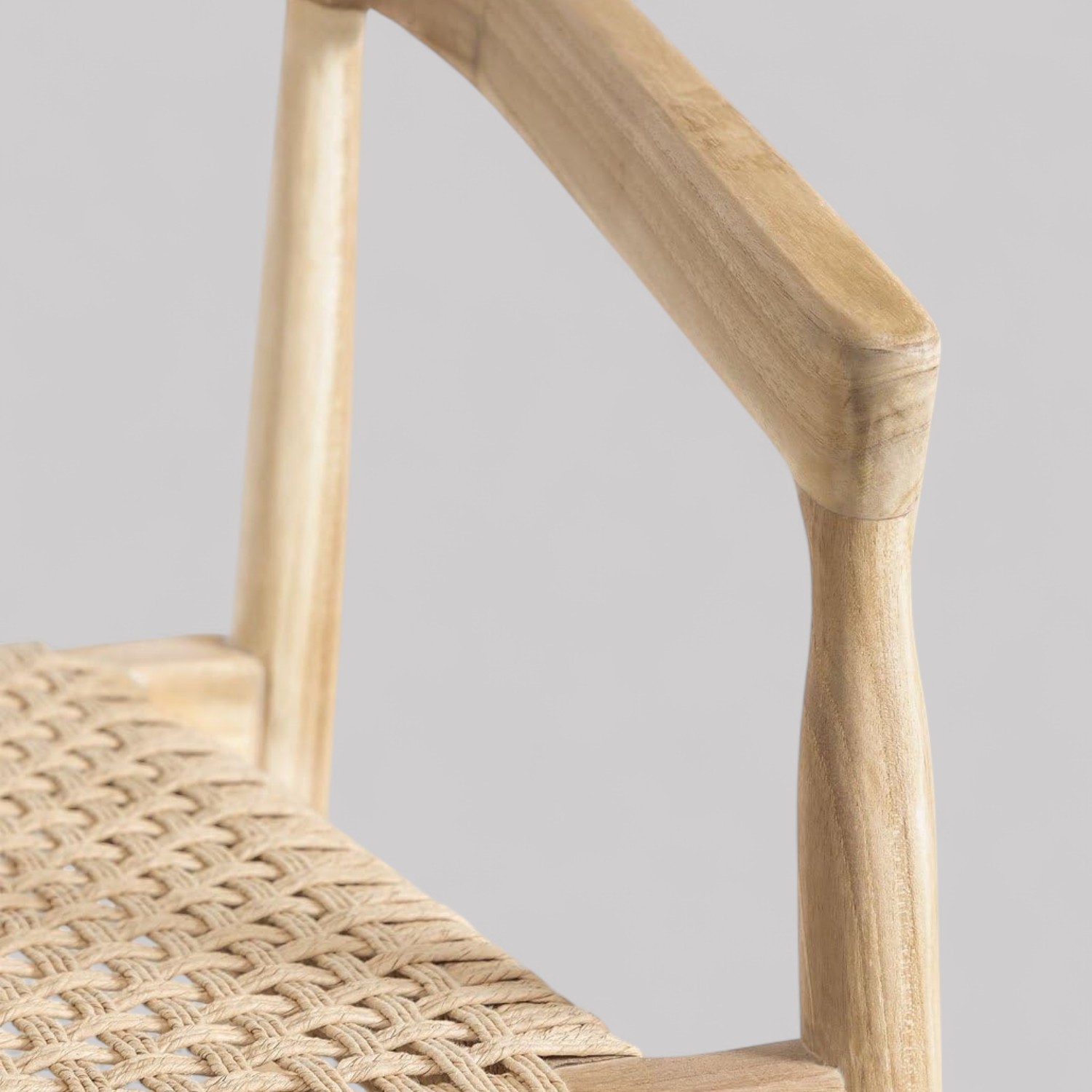 Solid Teak Chair View 4