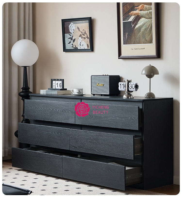 Black Drawer Storage Dresser 8