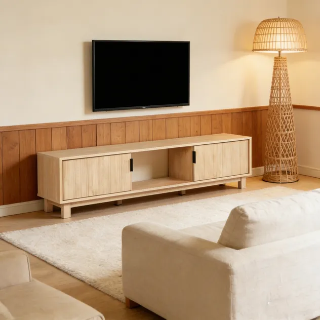 Medieval Walnut Media Entertainment Center, Media Console