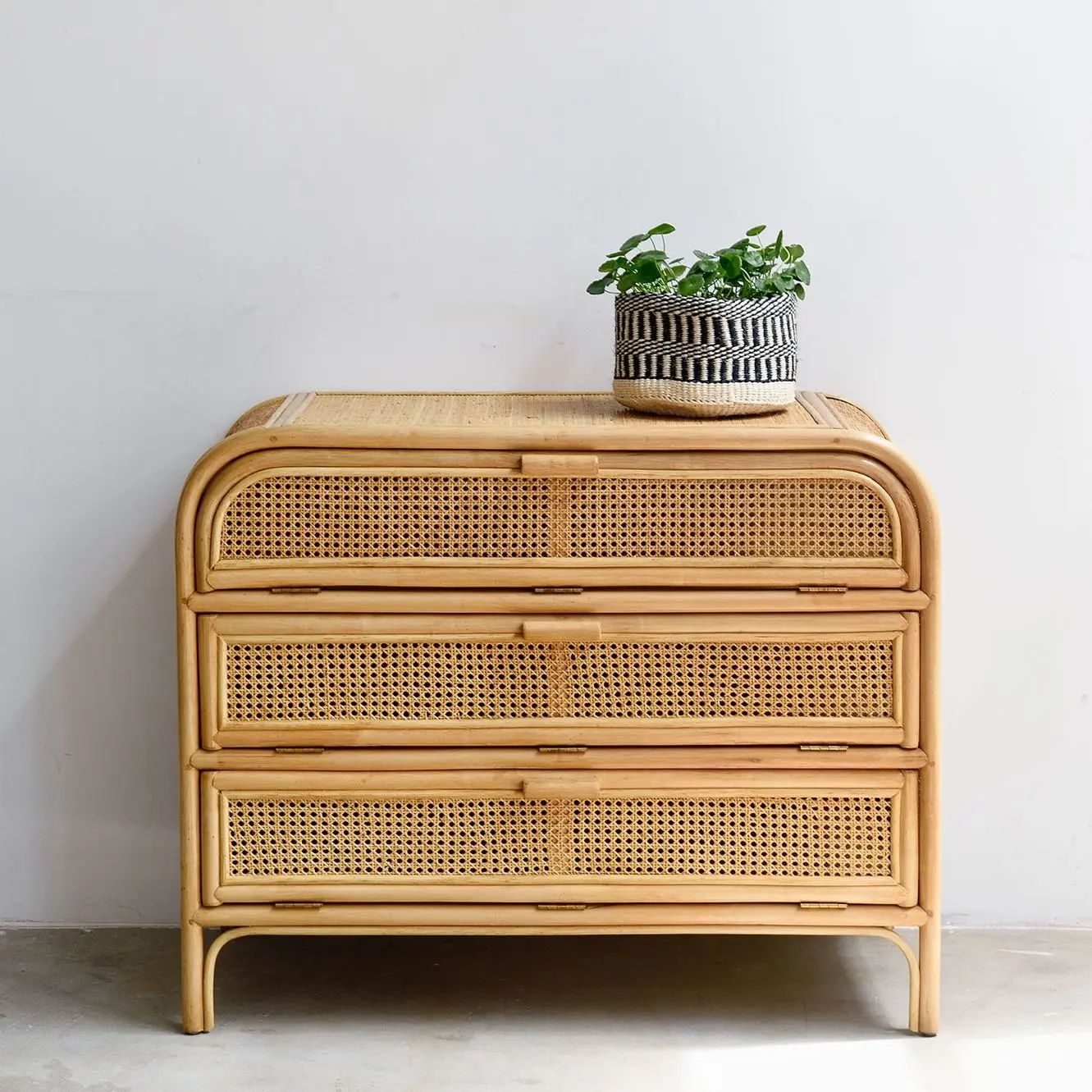Rattan Cabinet Texture
