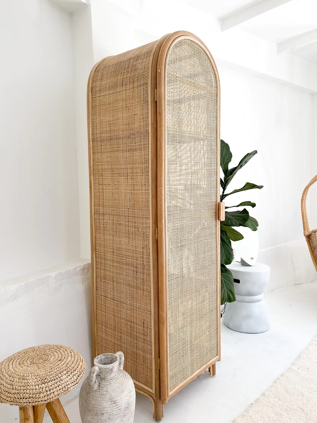 Rattan Cabinet Craftsmanship 3