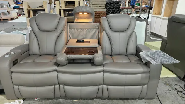 Luxury Electric Power Recliner Sofa Set for Modern Living Rooms