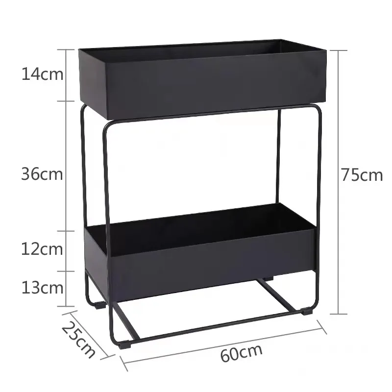 Modern Nordic Iron Bookshelf Display Stand detail view 3