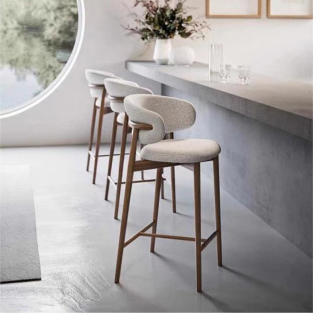 Modern Simple Stylish Bar Stool for Home Restaurant Cafe Dining Room Use