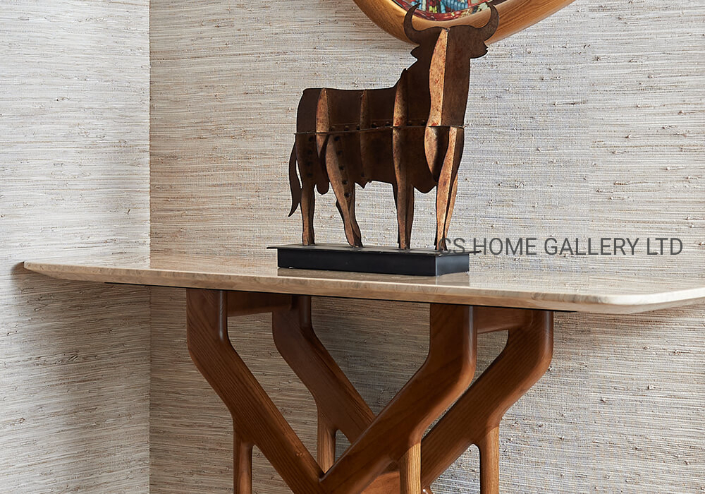Home Furniture Wooden Modern Home Marble Stainless Steel Furniture Dining Console Table
