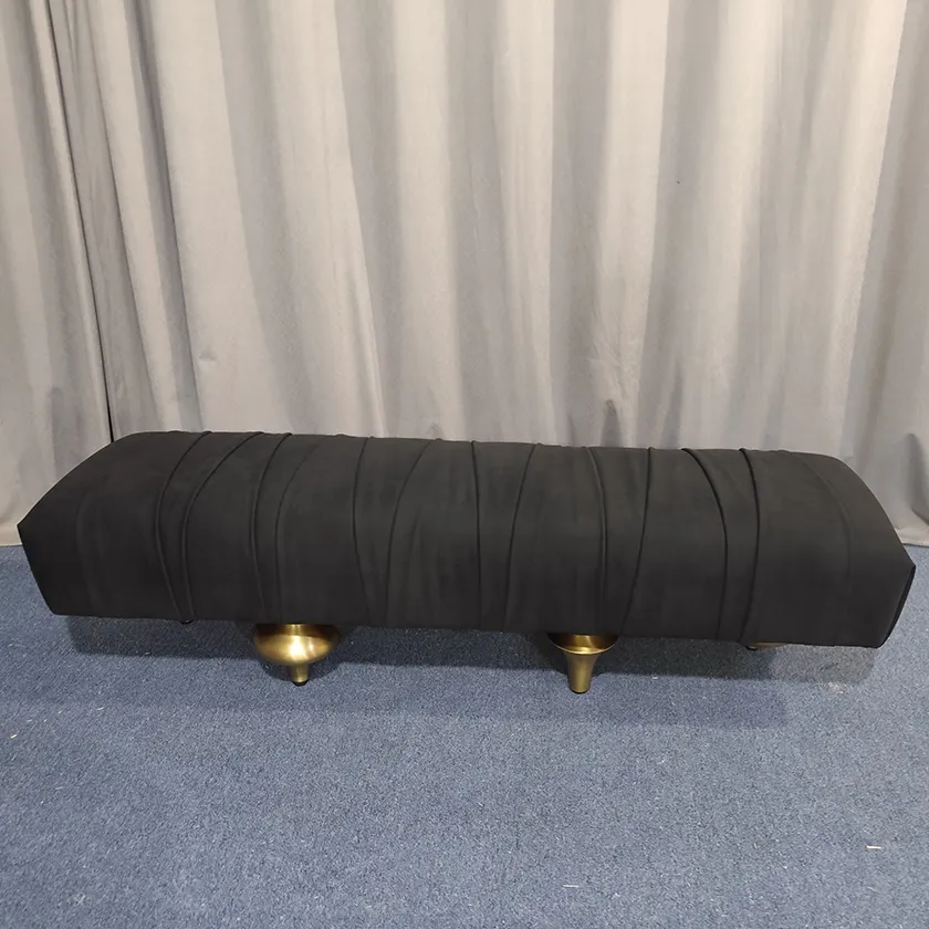 Minimalist Black Entryway Bench