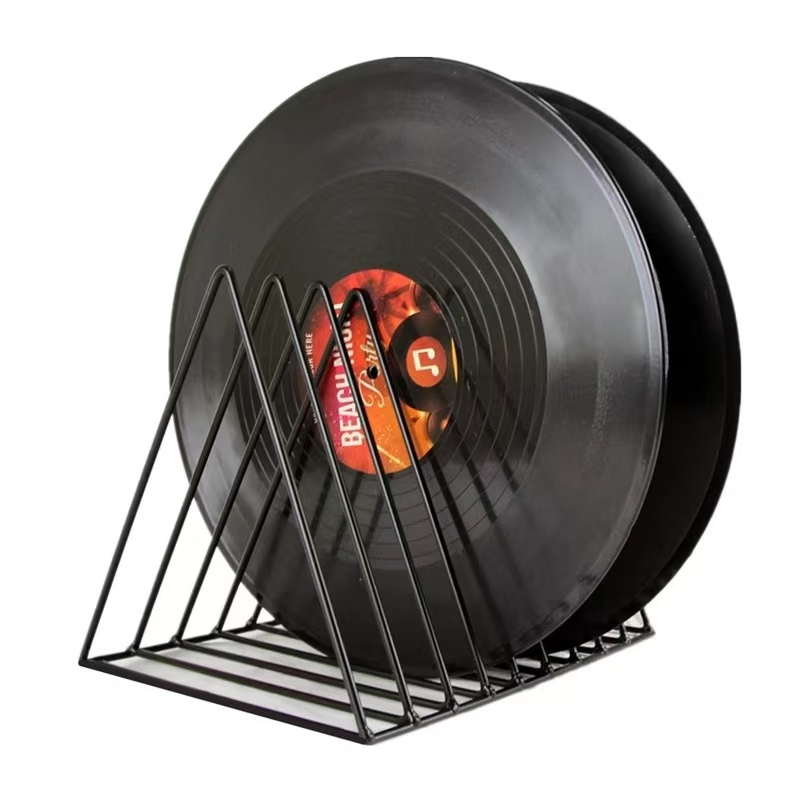 Hot Sale Vinyl Record Storage Rack Desktop CD Display Rack Book Shelf Magazine Organizer