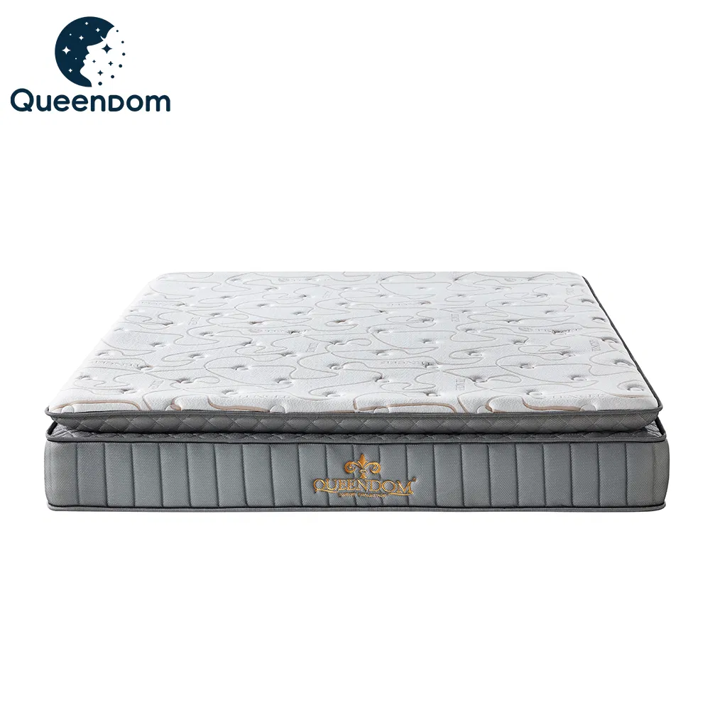 12 14 Inch Memory Foam Natural Latex Compressed Sleeping Bed Pocket Spring Comfort Mattress with Rolled Packing in a Box for Domitory Apartment Hotel Furniture